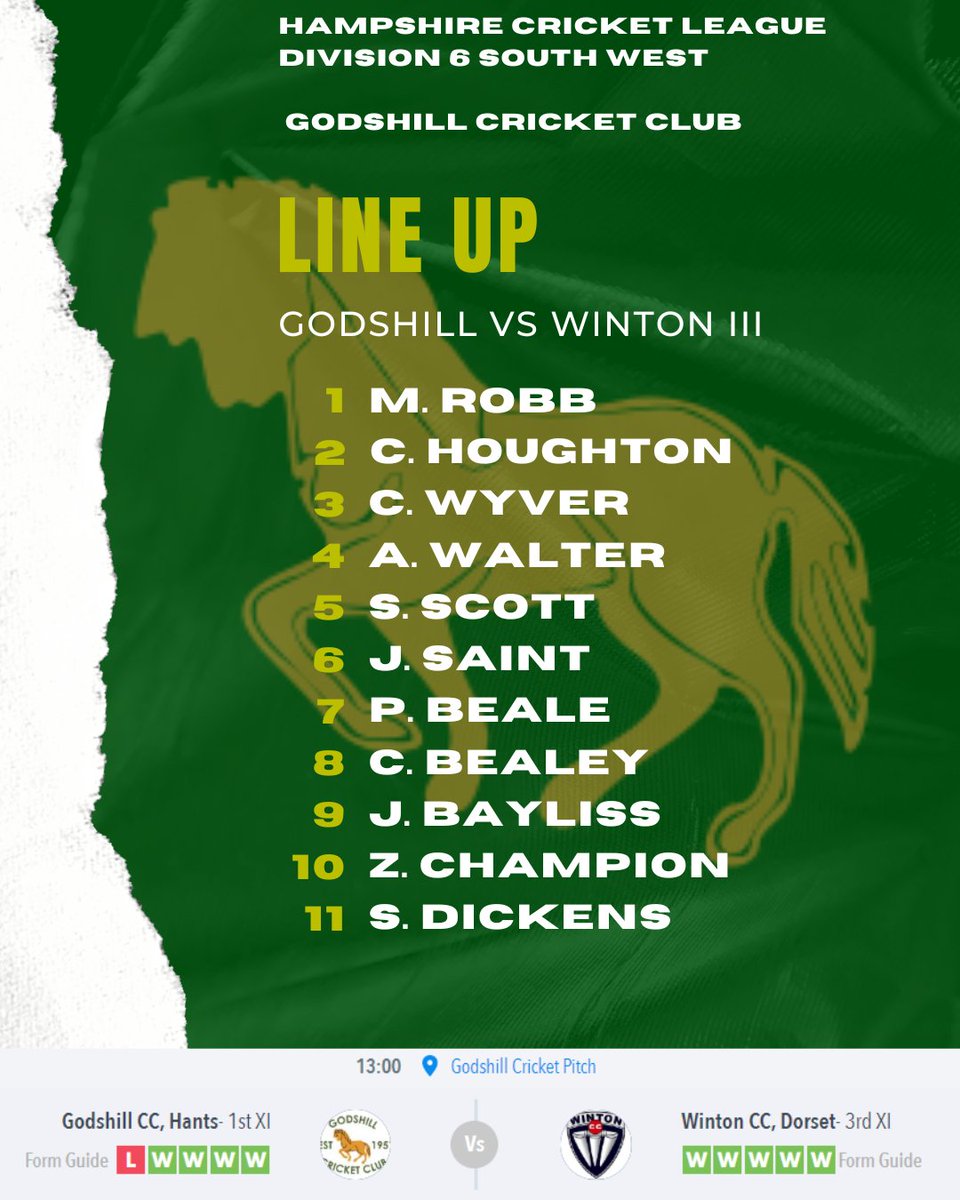 A couple of late signings and we're up to 11 for our clash with <a href="/WintonCC/">Winton Cricket Club</a>! #deadlineday
