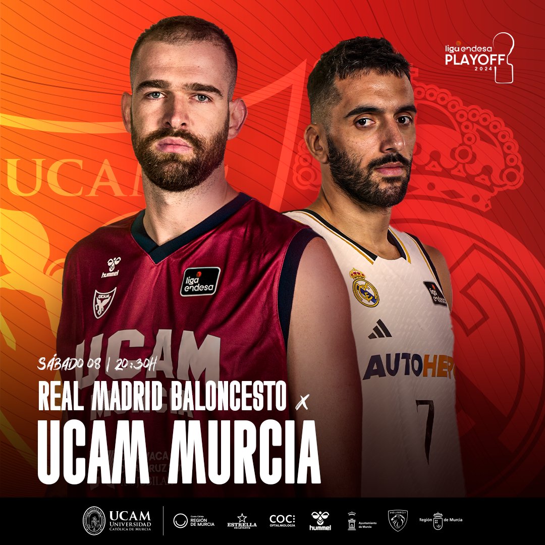 🔥 FINAL PLAYOFF

 🏆 1/5

🆚 <a href="/RMBaloncesto/">Real Madrid Basket</a>

⏰ 20:30H

📍 WiZink Center

📺 <a href="/MovistarPlus/">Movistar Plus+</a> 

#TheLegacy #PlayoffLigaEndesa