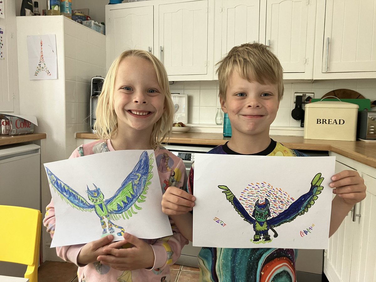 lougordon80's tweet photo. @RobBiddulph my 6 year old twins have just discovered you and are loving your videos! #drawwithrob https://t.co/DsrvymjyAI
