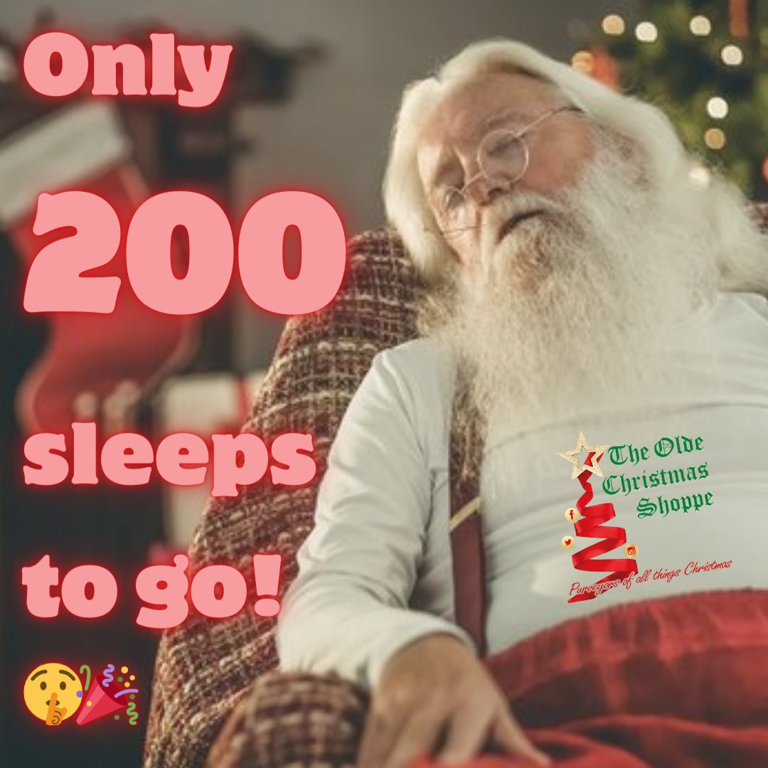 oldechristmas's tweet photo. Only 200 sleeps to go! 😍
https://t.co/4us3k1KCjA 
#200sleepstogo #dontwakesantayet #june #christmas #countdown #december
#summerfun #christmasshop #helensburgh #hohoho #christmasiscoming https://t.co/yBg1xasoCy