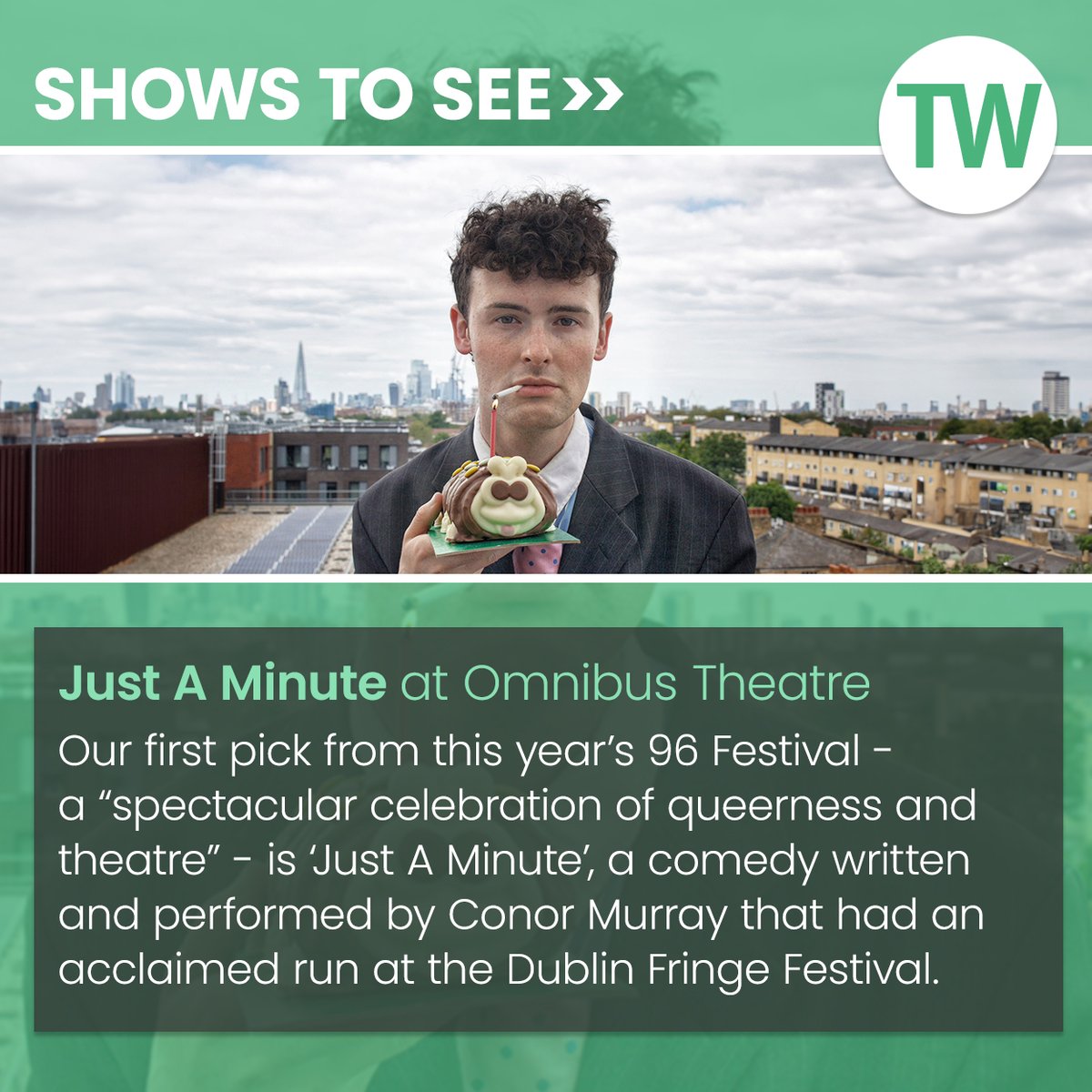 ThreeWeeks Edinburgh (@threeweeks) on Twitter photo Among our recommended shows to see this week: ‘Just A Minute’, on as part of Omnibus Theatre’s 96 Festival from 8-9 Jun.
Get more show tips here: bit.ly/3KrhBxk
<a href="/OmnibusTheatre/">Omnibus Theatre</a> Among our recommended shows to see this week: ‘Just A Minute’, on as part of Omnibus Theatre’s 96 Festival from 8-9 Jun.
Get more show tips here: bit.ly/3KrhBxk
<a href="/OmnibusTheatre/">Omnibus Theatre</a>