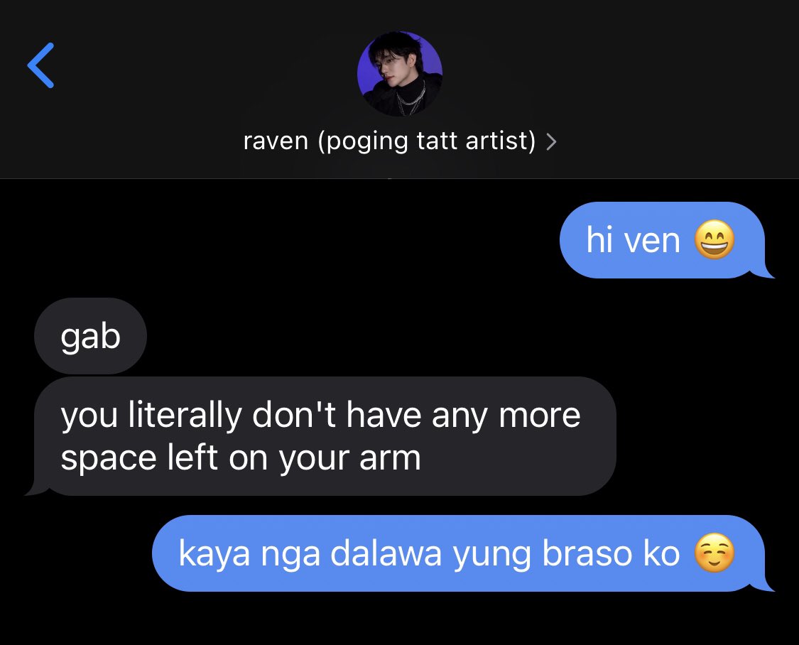 shujiboo's tweet photo. ˗ˋˏ  this is how you fall in(k) love  ˎˊ˗

— a #yoonhong au

sabi ni gabi (yjh), itatry lang daw niya magpatattoo. yung maliit lang... so bakit may full sleeve na siya ngayon? 

kasi pogi yung tattoo artist niyang si raven (hjs) https://t.co/Otksbxj5Hf