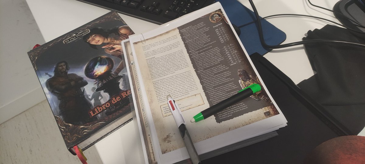 #BodegonRolero (preparando la partida del lunes).