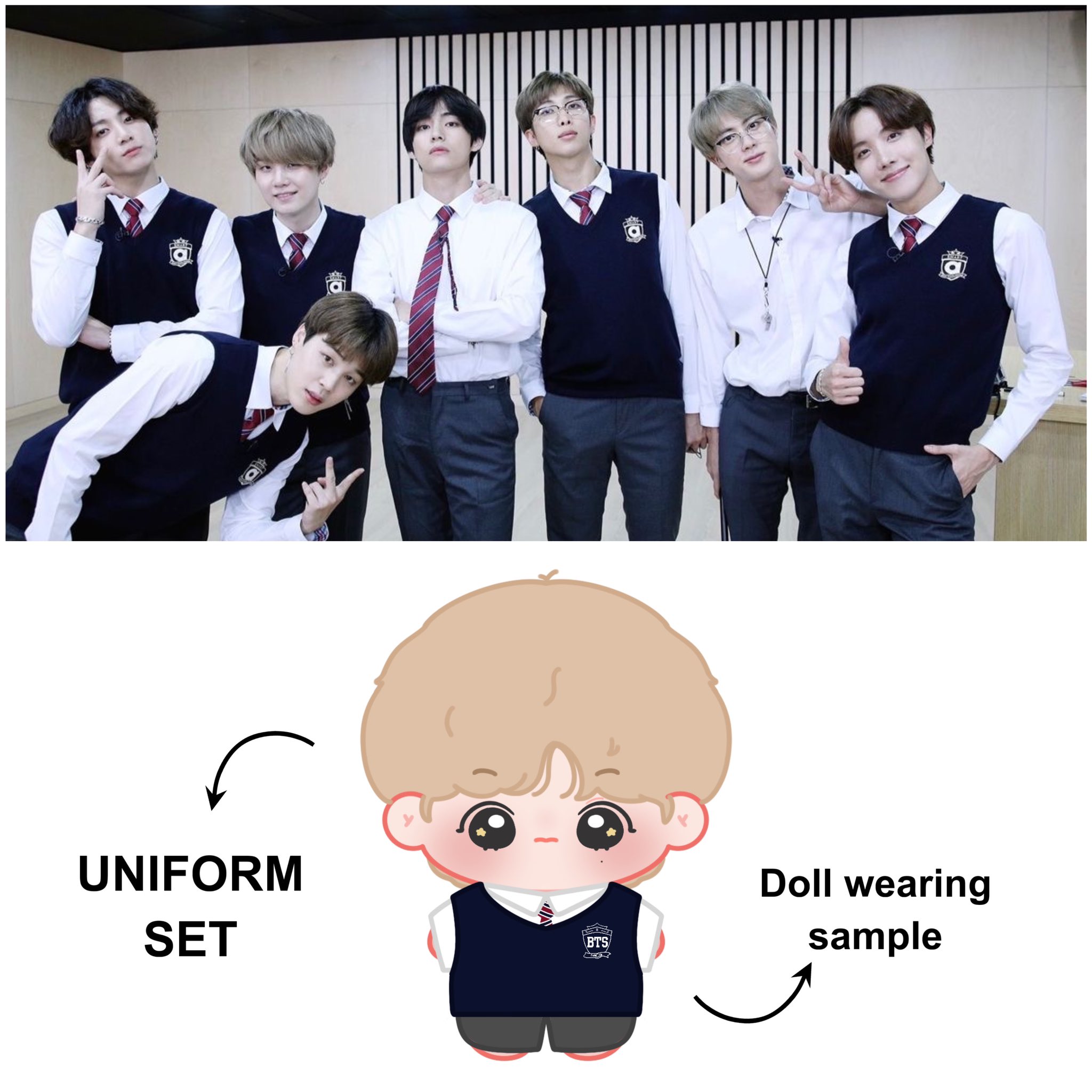 BTS little doll s clothes and little cute merch on X BTS Doll s outfits coming soon. Please help RT GO DM https t 1QL17v4dEf X