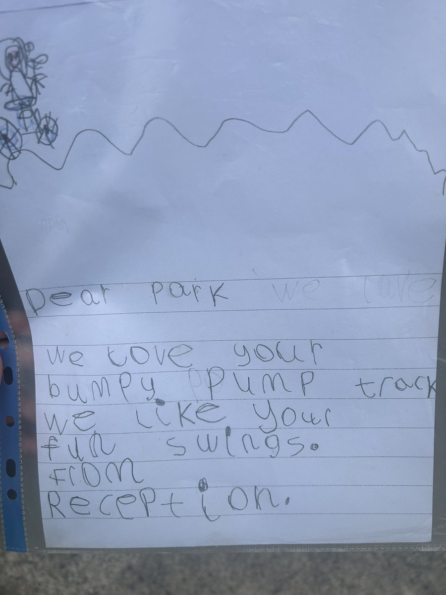 gilwern_school's tweet photo. #GilwernReception responded to ‘Dear Street’ @lindsayzv by writing letters to special places in our community and leaving them for people to read and remember how great our community is. Let us know if you find one or write and share your own! #B2B #Hum #LH #GilwernValues https://t.co/2wmjgMhjNy
