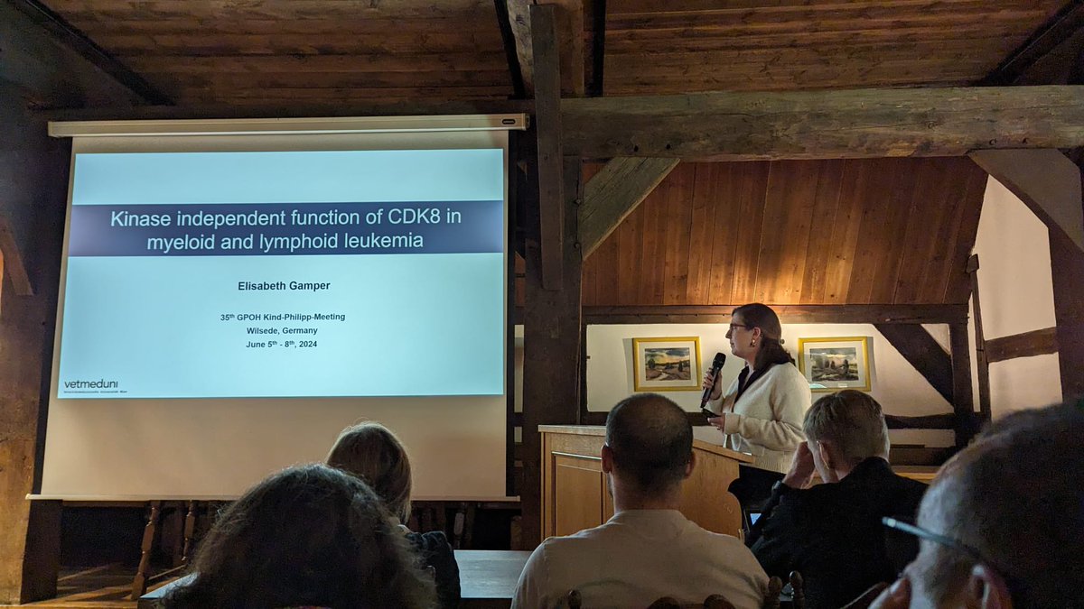 Alessia and Elisabeth at the 35th GPOH Kind-Philipp-Meeting full of scientific discussions, great keynote speakers and the opportunity to present their PhD projects #KindPhillip2024 what a special place for a scientific meeting 🧬