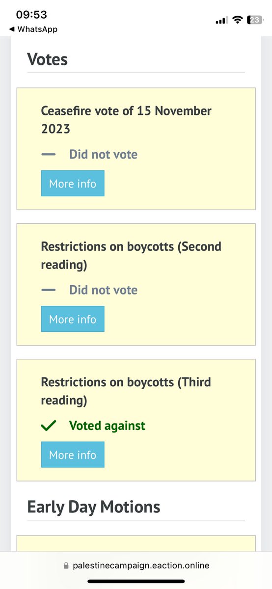 CremeBrulee92's tweet photo. @SeemaMalhotra1 released a statement on Palestine in Nov 2023 but didn’t participate in the ceasefire vote, neither has she signed any Early Day Motions re Gaza. Good to publish a statement but actions speak louder than words. #ukgeneralelections https://t.co/v0RIDrESpM
