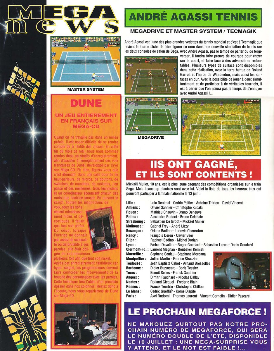 AllmightoFranky's tweet photo. On poursuit avec les NEWS du monde SEGA,du Tennis,le résultat du jeu concours et #DUNE sur #MegaCD!!Les dernières sorties,et le #MegaCD2 pour accompagner la #Megadrive2!! 2/5 https://t.co/atLJKFjRvV