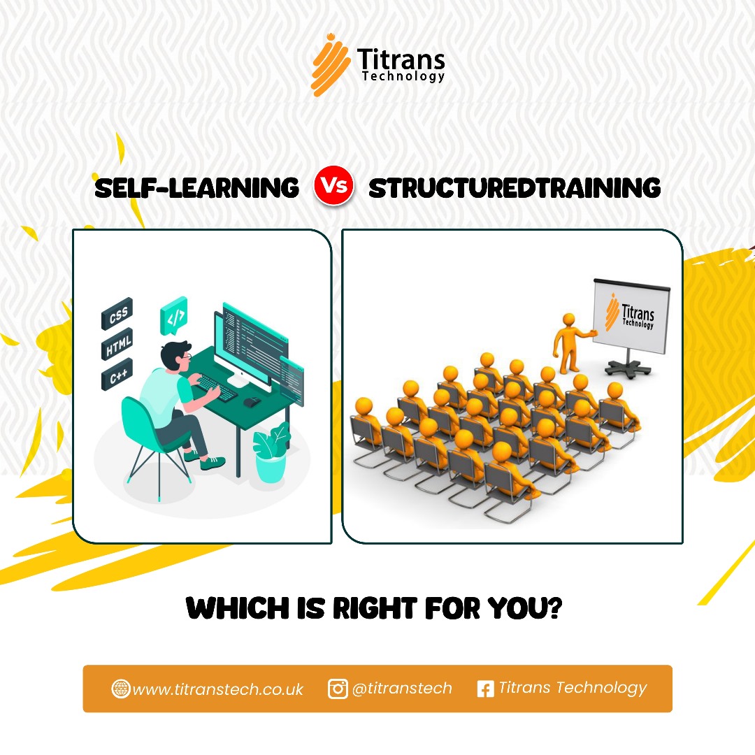 TitransTech's tweet image. Self-Learning vs. Structured Training: Which is Right for You?

#TechEducation #LearningOptions #tech