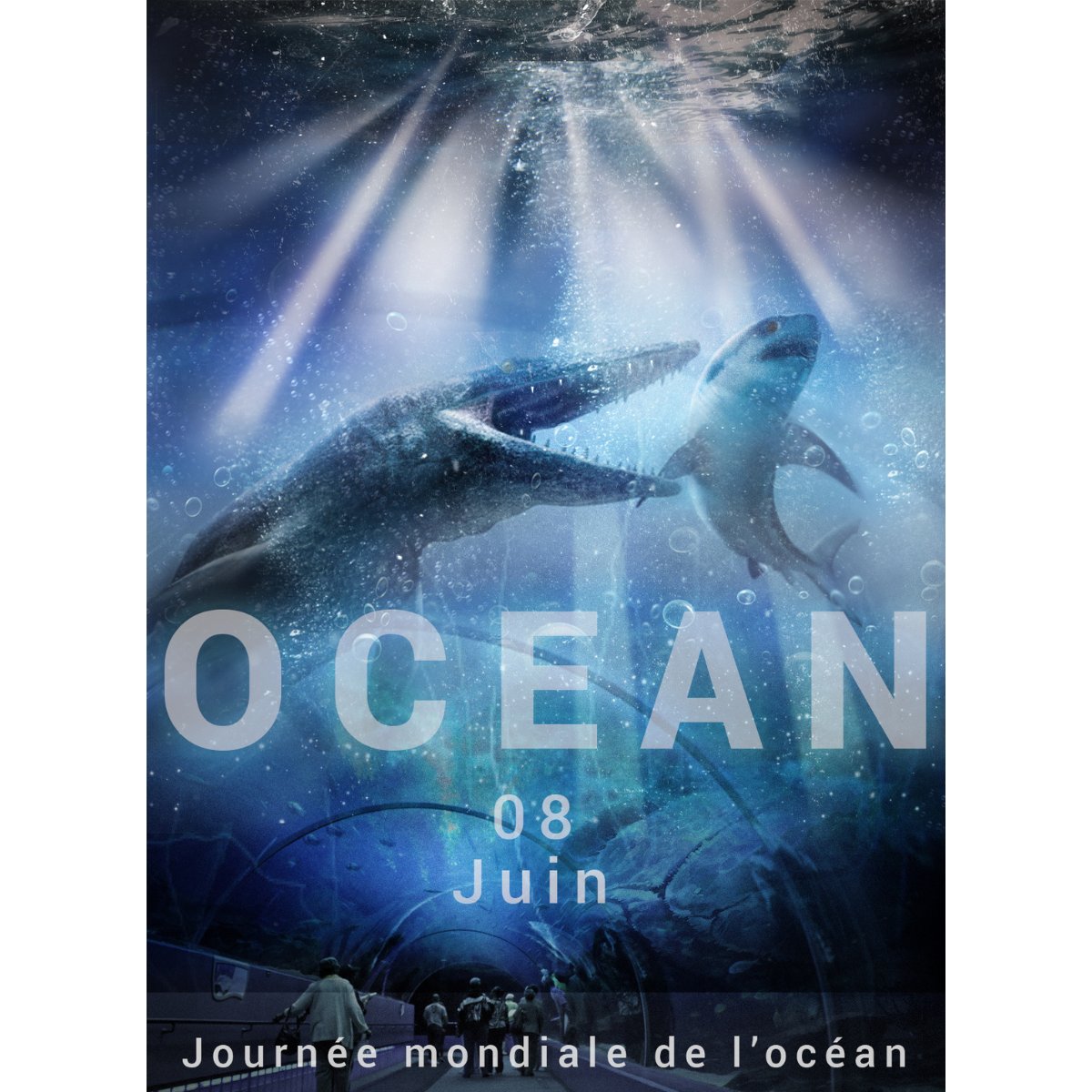 Aujourd'hui, nous célébrons nos océans et leur rôle crucial dans notre écosystème. 
🌍 Protégeons cette précieuse ressource pour les générations futures!
✍️ #photomontage réalisé avec #photoshop
 #ocean #biodiversité #biodiversity #ecologie #protectionenvironnement #environnement