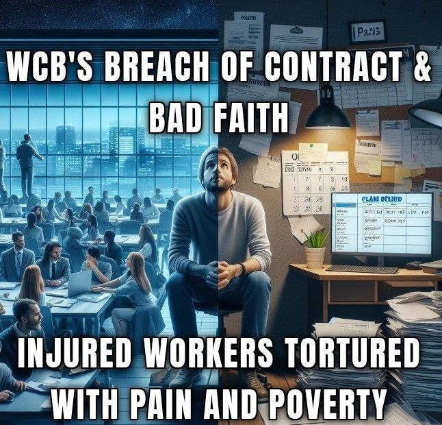 PhoenixRizin09's tweet photo. #wsib #wcb = Breach of Contract AND Bad Faith. 
#InjuredWorkers Tortured with Pain and Poverty.
 It's time for accountability and change. 

#WorkersRights #Workers  #workerscompisaright #federalwcb #iwujc #injuredworkers https://t.co/vef9SQdklo