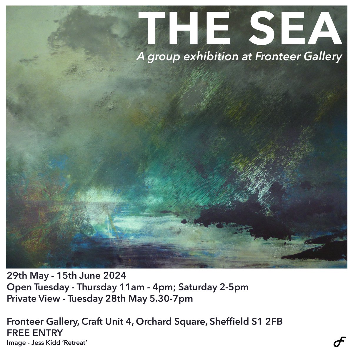 DjbSackett's tweet photo. ‘Fractured Waves’

On display as part of ‘The Sea’ exhibition curated by @Fronteer_Art 

Exhibition runs until Sat 15th June

#abstractart
#sheffield
#newart
#artexhibition https://t.co/Lm8h50b0u3