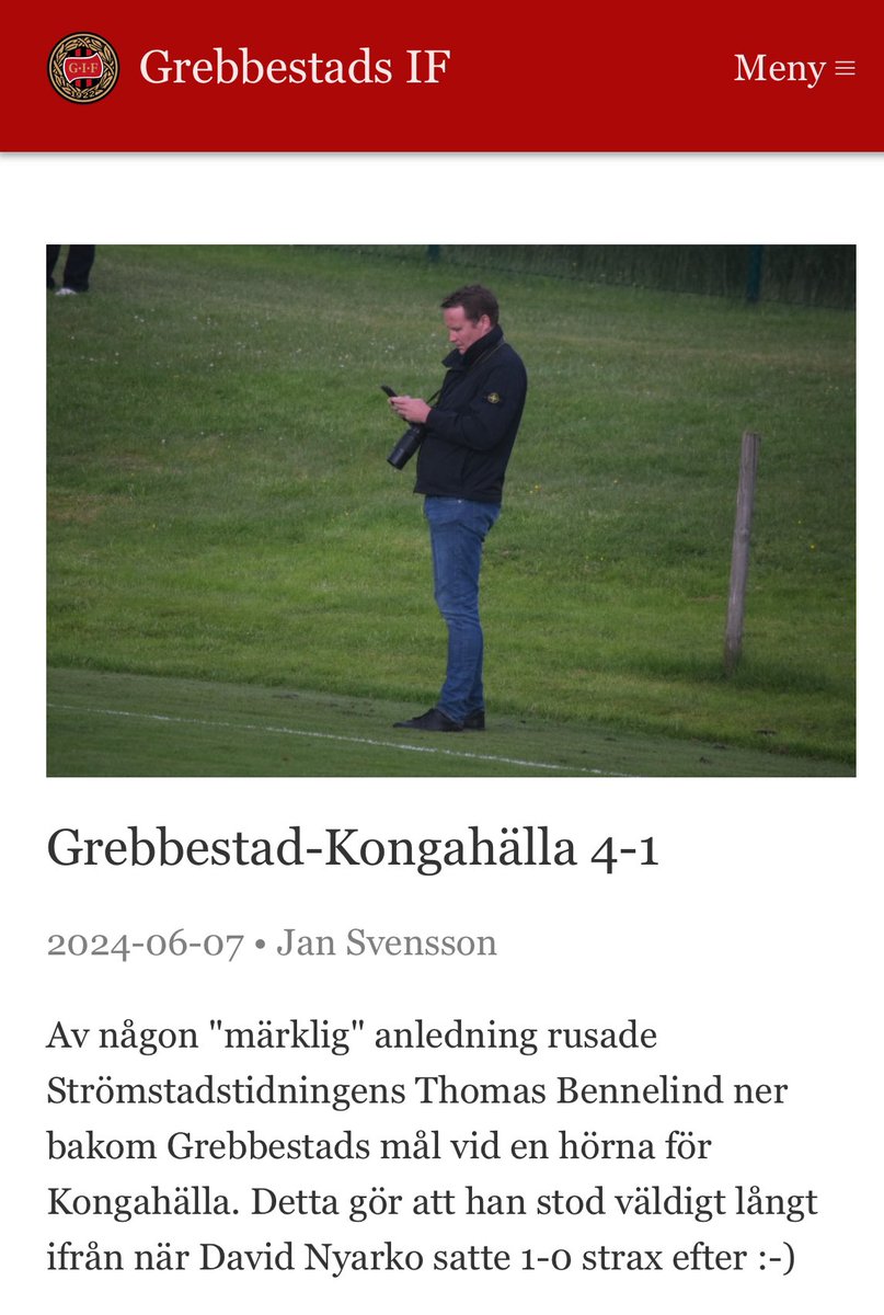 Inte alltid på plats när det händer! Men Grebbestad och Kongahälla bjöd upp till dans på Siljevi. Underhållande match i division 2 norra Götaland ⚽️