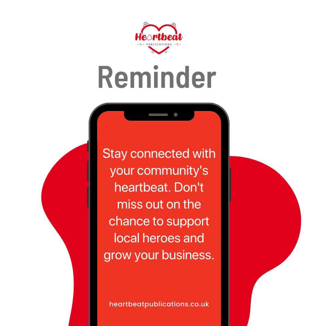 Daily Reminder! 🌐 Visit heartbeatpublications.co.uk #HeartbeatPublications #proudtobeheartbeat #growyourbusiness #graphicdesign #webdesign #newbusiness #bizdirectory #listyourbusiness #businesslisting #shoplocal #supportlocal