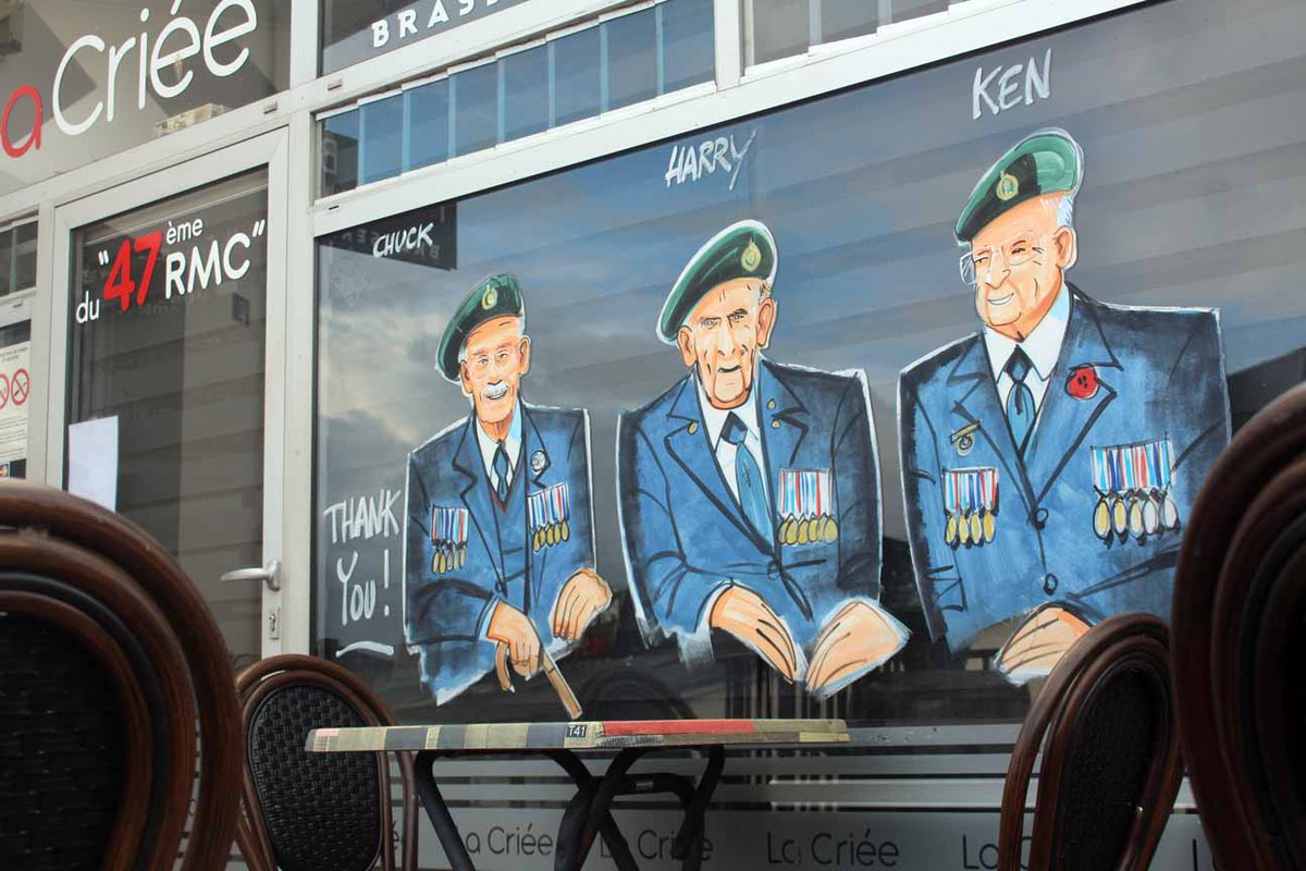 Remembering the veterans at Port en Bessin. This was the battlefield for the 47th Royal Marine Commandos on D Day and the following days.