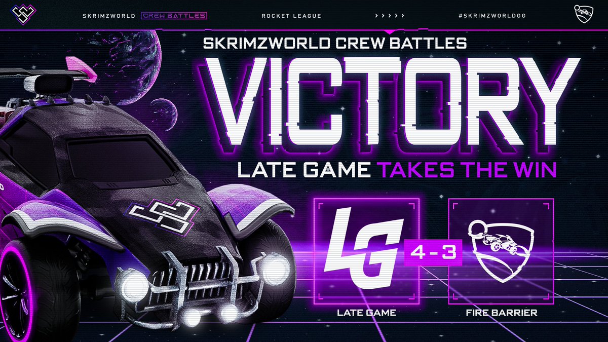 skrimzworld's tweet photo. .@LateGameESC Take the win against #FireBarrier!
Moving themselves into the Top 8 on Saturday! https://t.co/aADVWTwmFX