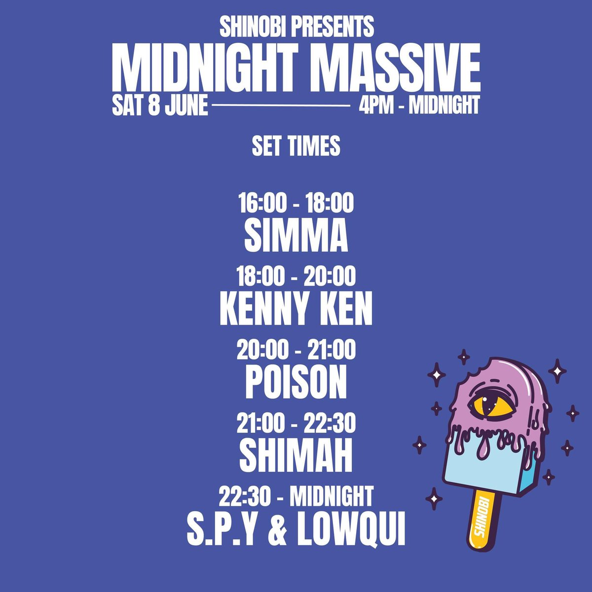 Hull today for a Shinobi courtyard party!

Catch me playing 4-6pm warming up for Kenny Ken ⚡️