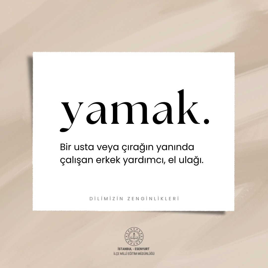 esenyurtmem's tweet photo. 💬 Haftanın Kelimeleri

🔸Dilimizin Zenginlikleri Projesi🔸
@tcmeb @Yusuf__Tekin @meb_sgb @istanbulilmem @MucahitYentur @CobanogluF @TayfunOzyolcu @istmemkultur @ist_arge @dilimizesenyurt https://t.co/rlNhytNIku