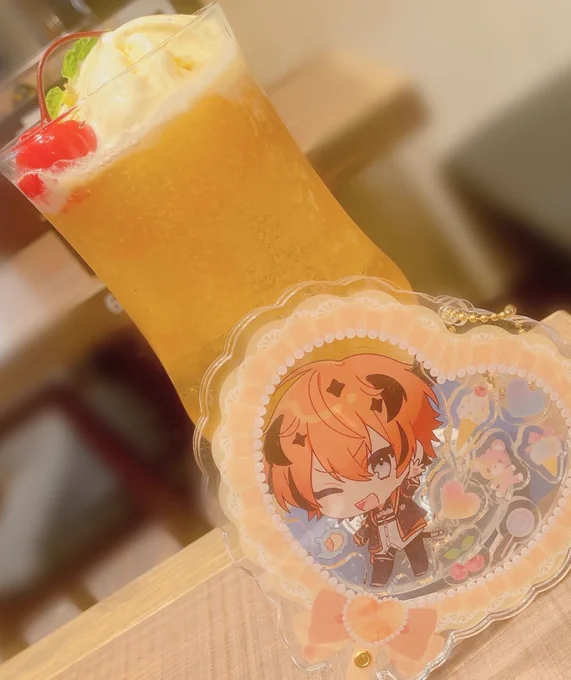 #全セカイ周回 最近の推し活ピクチャ 1枚目 おしゃカフェ 2枚目 概念カラークリームソーダ 3枚目 かわよカフェ 4枚目 上様(上様)