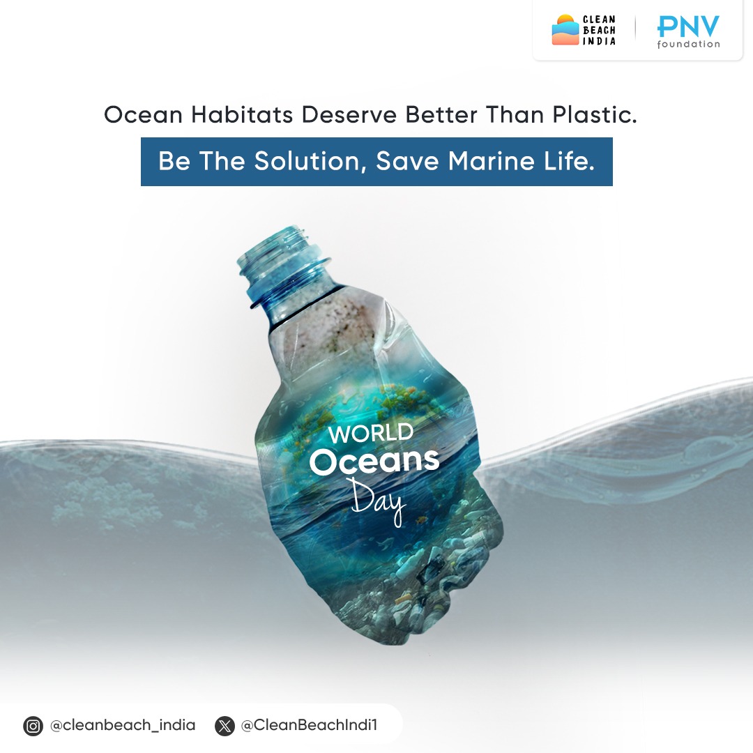 CleanBeachIndi1's tweet photo. Let's be the guardians of India's coastline. Clean beaches for a healthier planet!

#CleanBeachIndia #WorldOceansDay #SaveOceans #Guardians #HealthierPlanet #SaveMarineLife https://t.co/1jR0Y1FLZM
