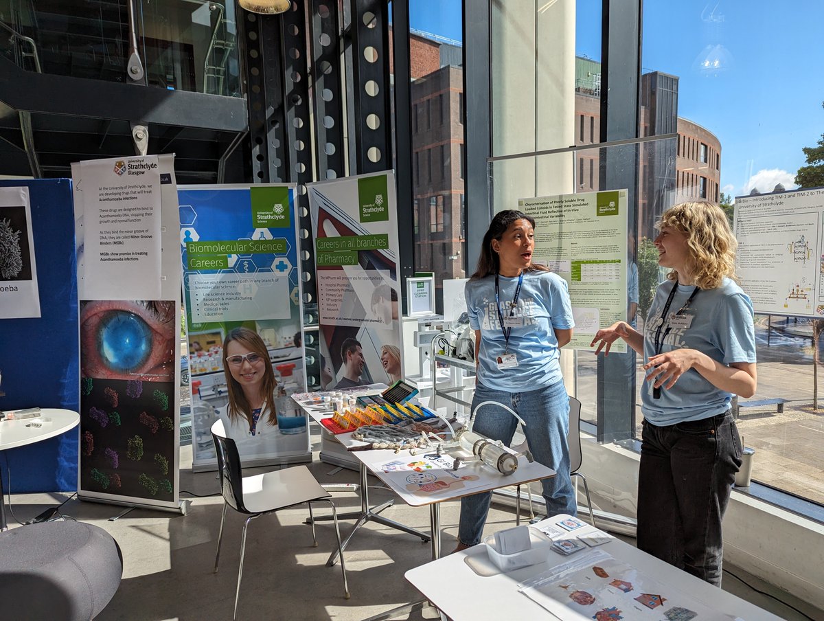 Got some fab fun activities set up, come along to learn about our exciting research <a href="/SIPBS_Strath/">StrathPharm&Bio</a> today from 10-4 <a href="/uni/">UNI</a>