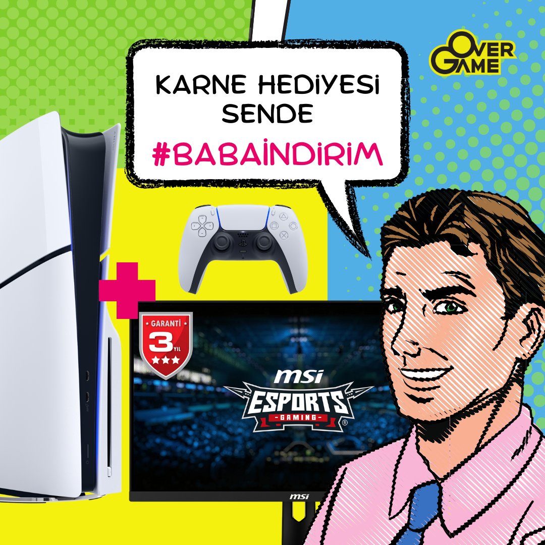 OverGame's tweet photo. OverGame'de #BABAİNDİRİM 

https://t.co/tMjTl813W8

#OverGame #PlayStation #MSI #PS5 #Konsol #Monitör #OyununEnHeyecanlıYeri #OverGameMağazaları #OverGameWebCom https://t.co/8aP4A0G01u