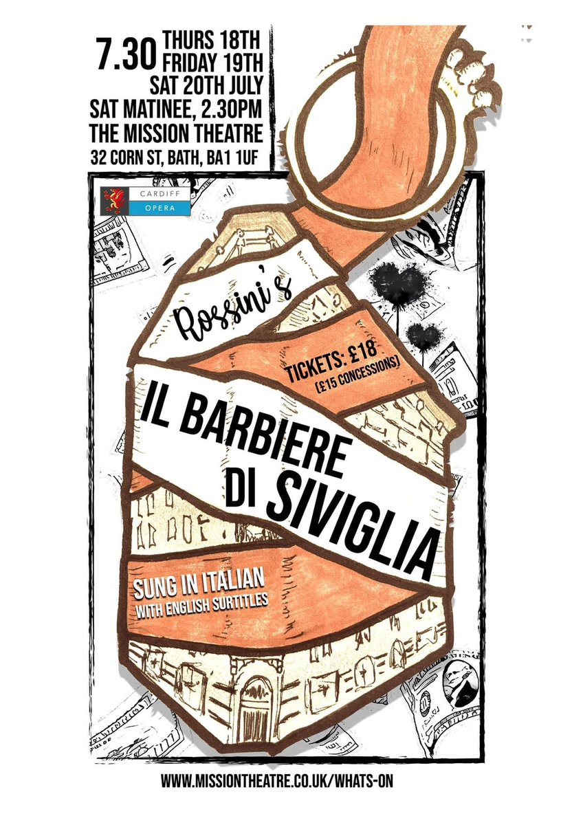WillStevens4693's tweet image. I shall be essaying my first Don Basilio in what will be my next significant solo thing (unless certain people are unable to sing). Rehearsals begin one month today and tickets are already on sale. Join us for a bit of summer Rossini sparkle! @CardiffOpera