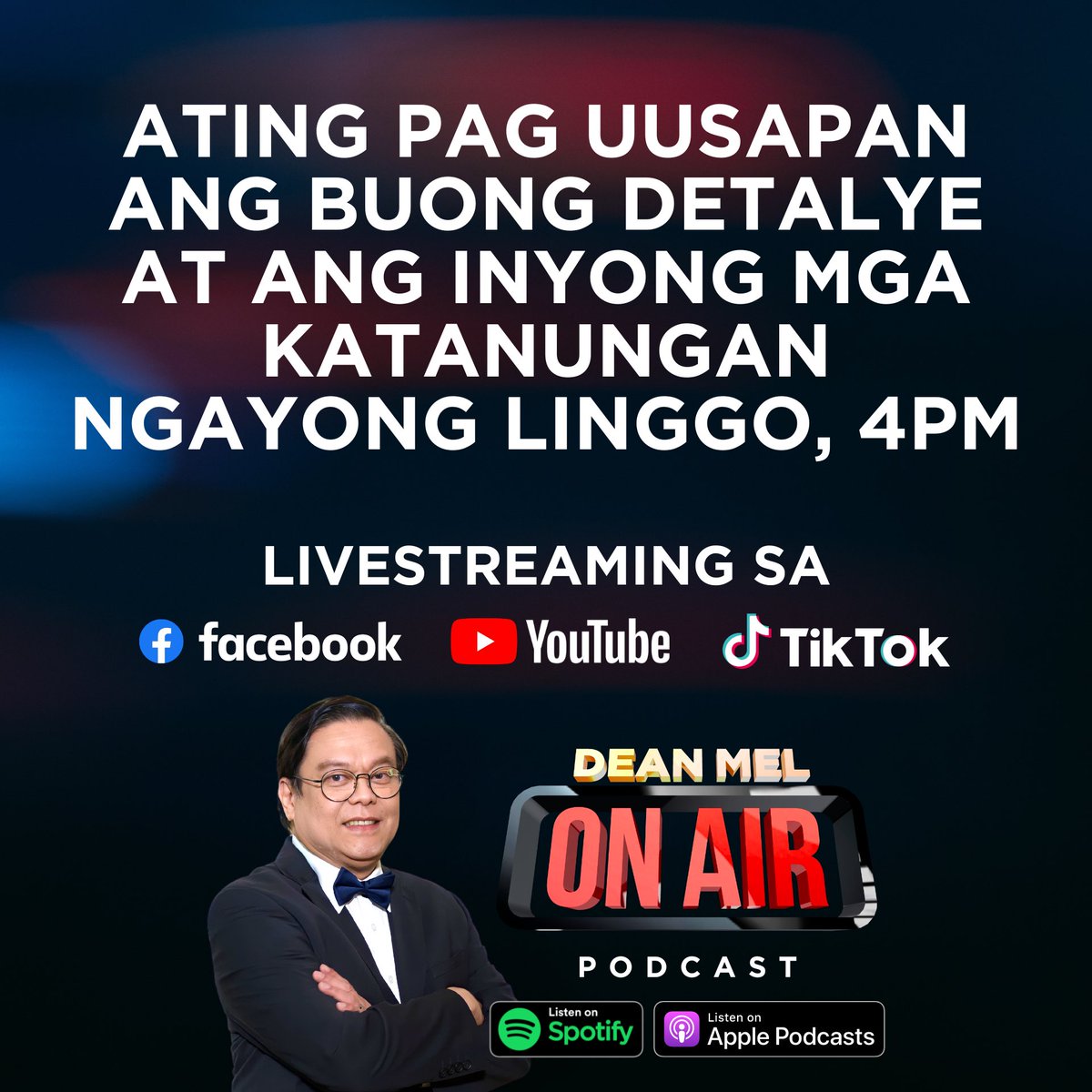 deanmelofficial's tweet photo. Anu-ano nga ba ang mga grounds for divorce ayon sa panukalang batas na Absolute Divorce Bill? Ating pag-uusapan yan ngayong linggo, live sa TikTok, Facbook, at YouTube, 4PM.
#news #newsph #divorce #divorceph #divorcephilippinesnow #newsphilippines #ph #philippines https://t.co/A82aMBHH0C