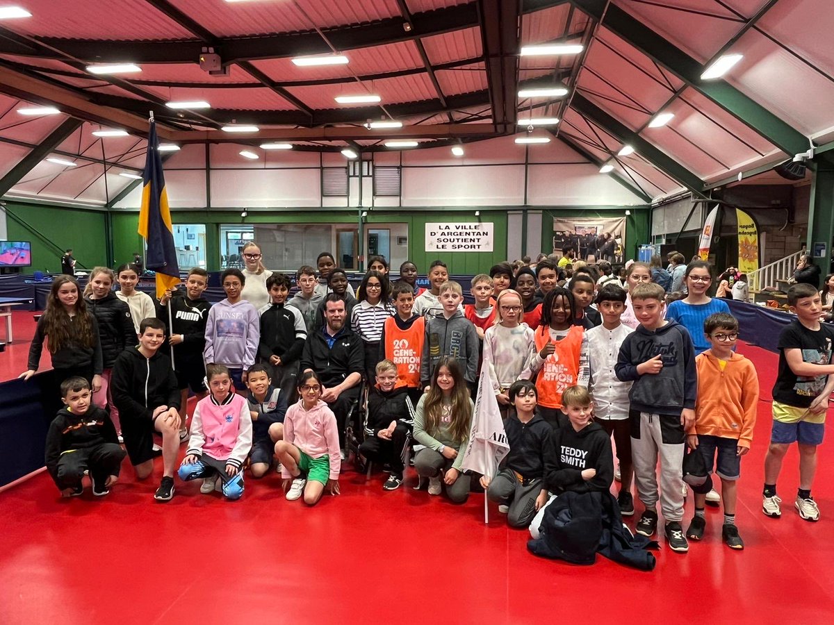 thibclem's tweet image. Rencontre avec Florian Merrien, champion paralympique de tennis de table qualifié pour les Jeux paralympiques de Paris…