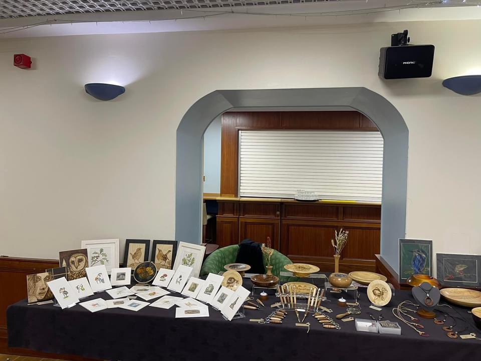pennyirvineart's tweet photo. All set up with @NWoodturning in the Pentland Hotel, 11-3 today. We would love to see you there 😊 https://t.co/M6D9wFLRuj