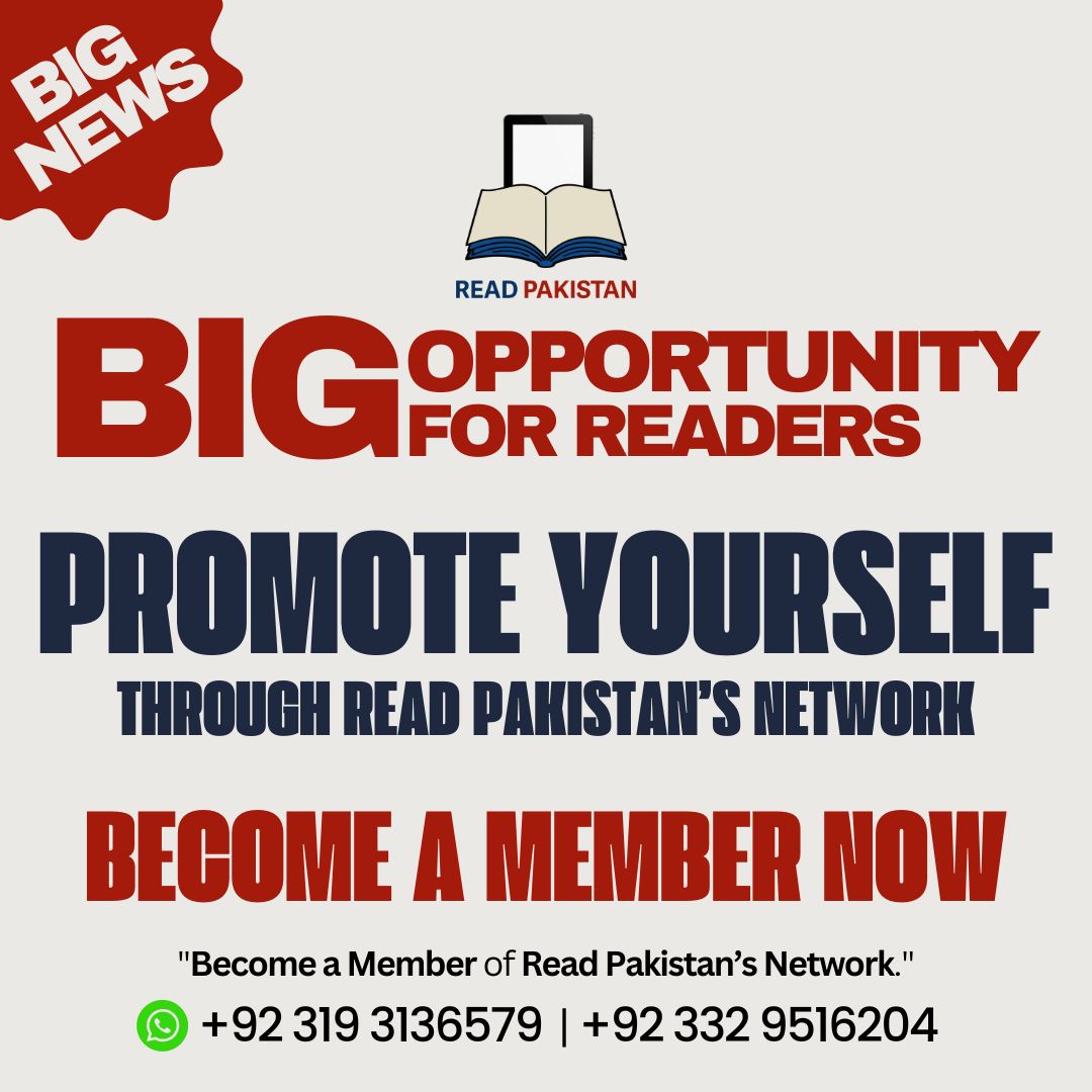 Fatmagilani's tweet photo. 📖 Join Read Pakistan! 🌟 Dive into books, share your creations, and connect with fellow enthusiasts. Whether you're a reader or aspiring author, it's your platform to shine. ✨📚🖋️ #GetMembership #ReadPakistan #Writers #BookLovers https://t.co/1Ec0sNZKKm