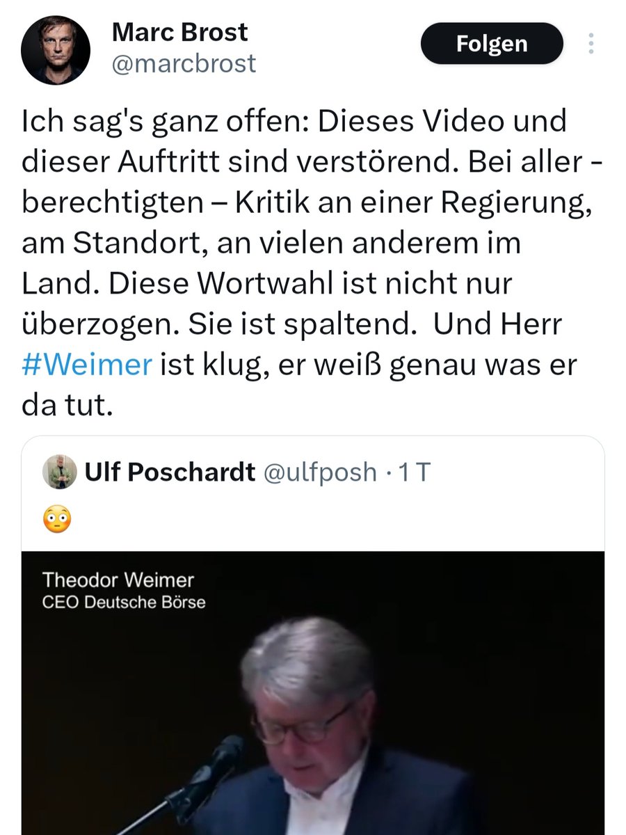JuergenBraunAfD's tweet photo. Warnung an alle Wähler!
Schauen Sie nicht Herrn #Weimer, weil er sich gegen den superfähigen Minister #Habeck äußert! Verbreiten Sie auf keinen Fall Kritik an der Regierung!
"Sie ist #spaltend!" Sagt wer? Sagt Ihr #Wahrheitsministerium, Focus-Chef Brost!
#DemokratieNeuenTyps https://t.co/7uN2j6ydXZ