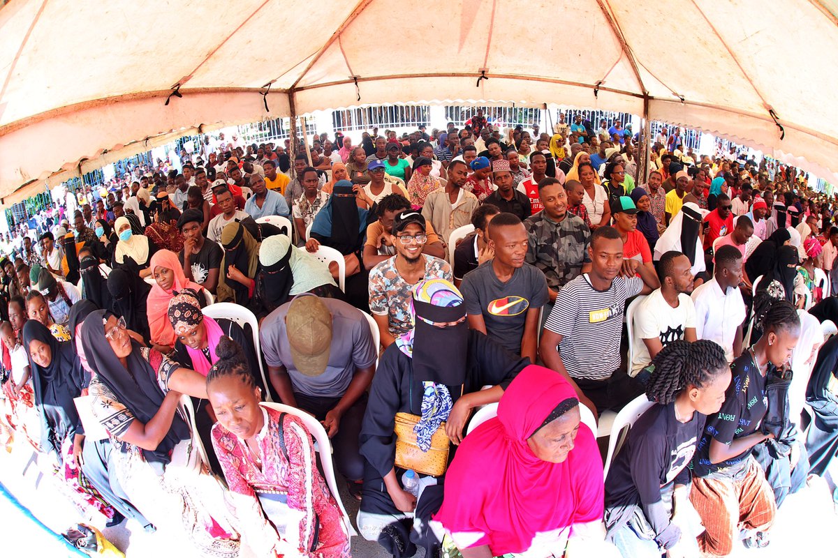 A_S_Nassir's tweet photo. Launch of “Mombasa Yangu” Youth Empowerment Program

We are alive to the challenges of unemployment of facing the young people of Mombasa. It is for this reason that we have prioritized the fifth phase of Mombasa Yangu that will provide meaningful work for over 3,000 youth drawn from each and every ward of Mombasa.

These are among the practical steps we are taking to eliminate drug abuse occasioned by idleness. This work will earn our people decent income with a ripple effect on the micro-economy of Mombasa.

My own CECM for Water, Climate Change and Natural Resources Ms. Emily Achieng is a product of Mombasa Yangu that was conducted during the Covid period. This demonstrates the potential for growth that this opportunity presents for our people.

I was accompanied by my Deputy Francis Thoya, area MP Hon. Mohamed Machele (Mvita), Hon. Bady Twalib (Jomvu), Hon. Rashid Bedzimba (Kisauni) with apologies from Hon. Mishi Mboko (Likoni) and Hon. Omar Mwinyi (Changamwe) as well as my full Cabinet and County Chief Officers.