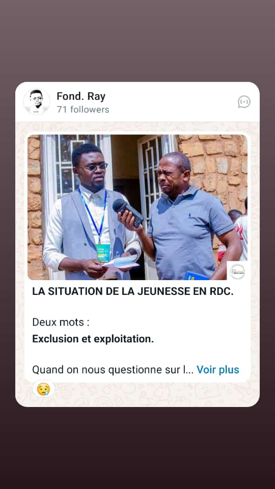 Raymondbyuman's tweet photo. Le jeune congolais demeure exclu et exploité.
Tactique de l'indigène du 21e siècle.

Lire la suite sur la chaîne WhatsApp de la FR à travers ce lien https://t.co/b5xmAzeW2A https://t.co/l9M77V0Ody