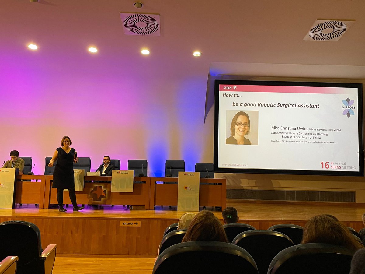 years_network's tweet photo. “What it takes to be a good assistant in robotic surgery?” Dr @christina.uwins rocked the whole stage!!!👏👏👏#sergs#years#juniors https://t.co/XXFWOfoRm2