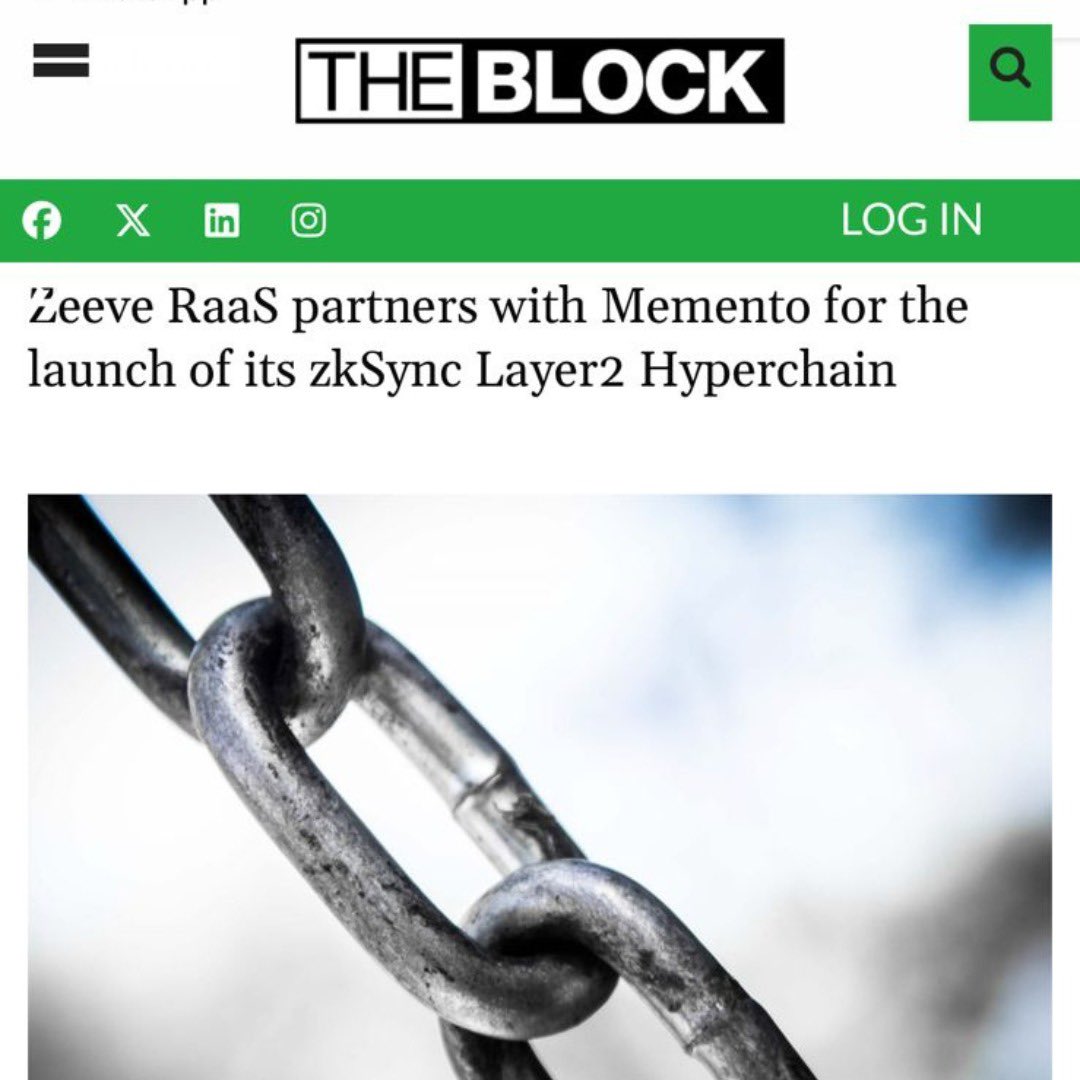 ConfianceComm's tweet photo. Zeeve RaaS and Memento unite to unveil the ZkSync L2 Hyperchain, revolutionizing institutional finance within Zeeve's ecosystem. 
@0xZeeve @YourStoryCo @AlexaBlockchain @Cryptoreporter3 https://t.co/PLjDS1lWfa
