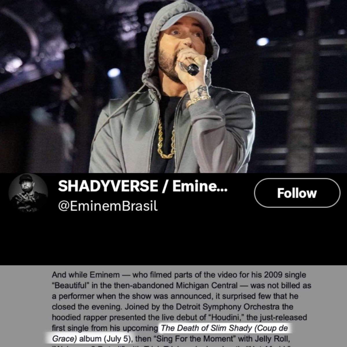 JeffreyMagicG's tweet photo. #eminem #album #ReleaseDate #July 5 https://t.co/r7h4vYiW33