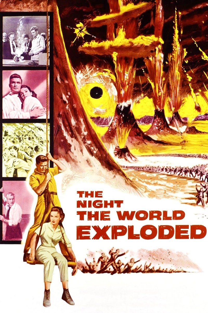 AngusKohm's tweet photo. #FridayNightAtTheHomeDriveIn
The Night the World Exploded (1957) by #FredFSears
w/#KathrynGrant #WilliamLeslie
Scientists locate the epicentre of earthquake activity and find an explosive ore is working its way up from the depths of Earth.
#Horror #SciFi
#NotQuiteClassicCinema https://t.co/Nid7JHCZyU