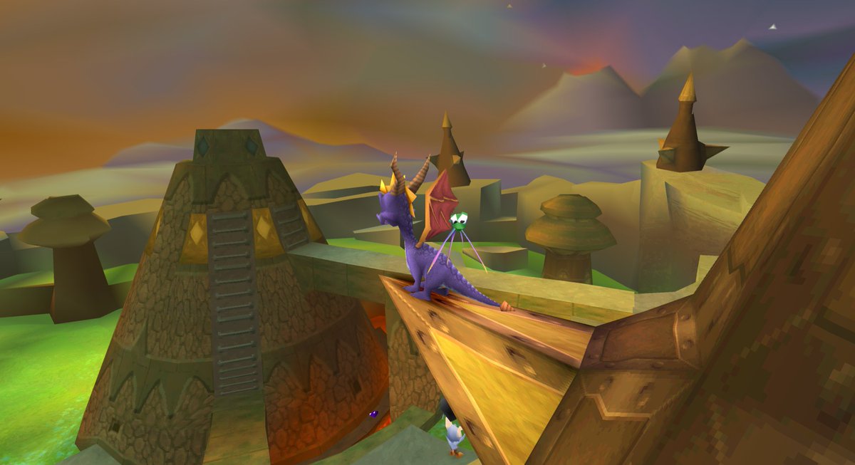 CrystalFissure's tweet image. Magma Peaks. #Spyro2
