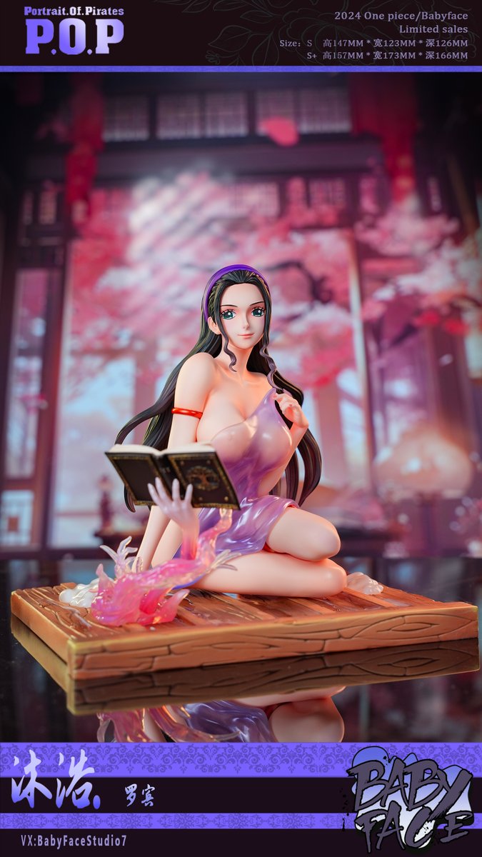 ModouGK's tweet photo. 【系列】： 沐浴系列
【作品】： 罗宾
【比例】： 1/6
【款式】： S款（单人物）、S+款（人物+水痕地台+透明多手+书）
【材质】： 进口PU，进口漆，色胚身体，环保胚体
【体数】： 限量限时
【价格】：3XX 
【定金】:XXX
【运输】：顺丰或德邦保价到付

【先行】: 购买高配玩家赠送 小眼镜 https://t.co/gZr1B8Hm8S