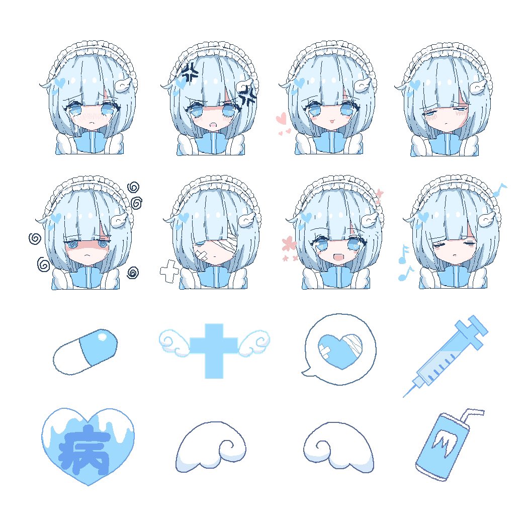 #天使界隈
#水色
#イラスト