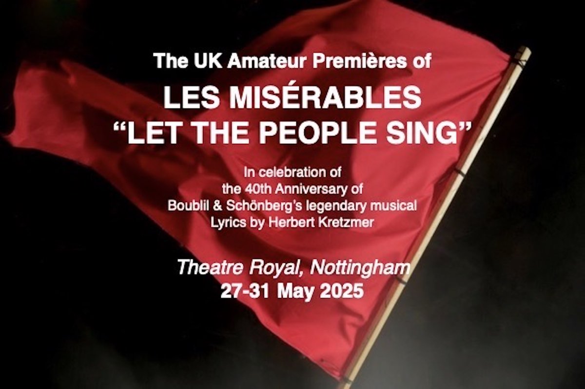 🇫🇷We are thrilled to announce this exciting news for 2025 💙🩶❤️
nottinghamoperatic.com/news/les-misra…
#letthepeoplesing #musicaltheare #nottingham