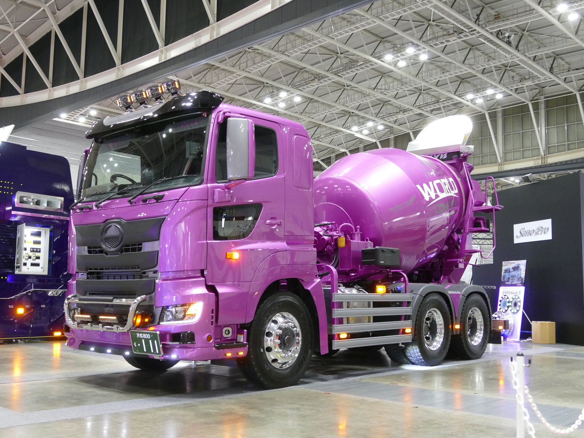 ブリキ　コンクリートミキサー車トラック　メイドインジャパン　フリクション ブリキ コンクリートミキサー車トラック メイドインジャパン