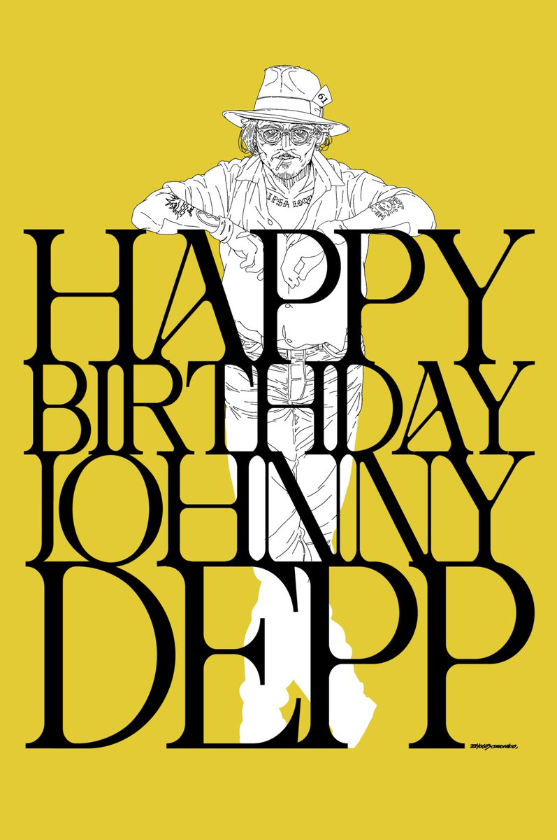 Happy Birthday 
Mr. Johnny Depp 🎂