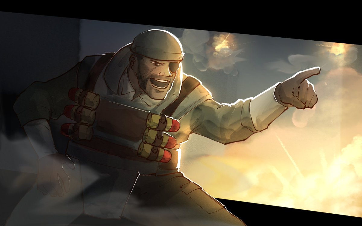 LuzaitisActual's tweet image. Part four of the class sketch series, this time it's the Brawler, Demoman, Drone Operator, and Exobiologist.