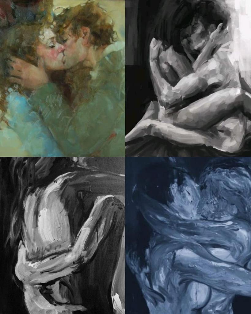 us, embrace — in art