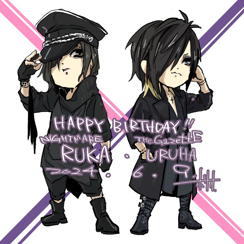 RUKAさん麗くんお誕生日おめでとうございます！
健やかに長生きしてください。

#NIGHTMARE #RUKA
#theGazettE #麗