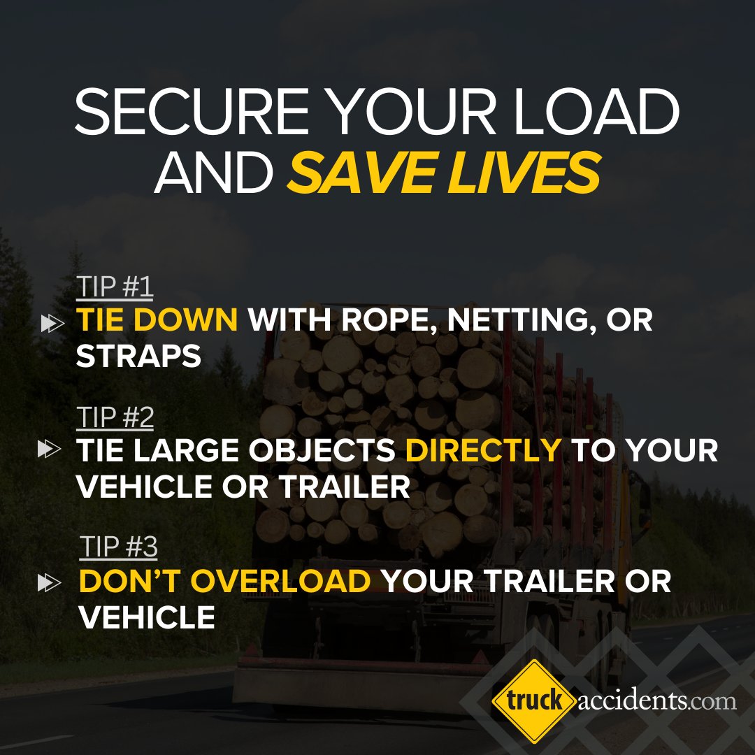 TruckSafetyFirm's tweet image. Would I feel my family was safe if they were driving behind me?! ❣️

This is a question to always ask yourself when hauling any type of load. Share these facts and tips to your followers!
#Trucksafetyfirm #secureyourload #roadsafety