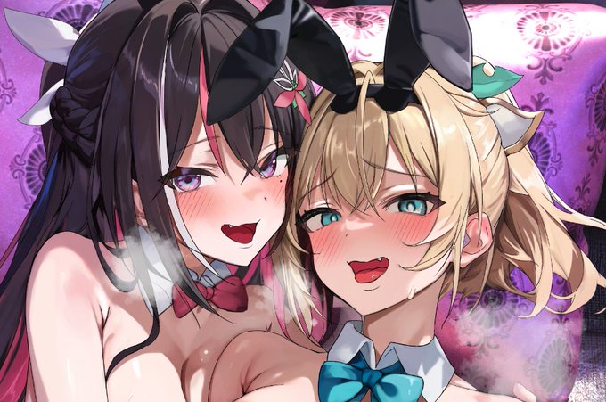 "【FANBOX】【差分60枚】バニーあずxいろてぇてぇ発情孕ませなかだし3p交尾cg集【高画質版】【SAMPLE】" 