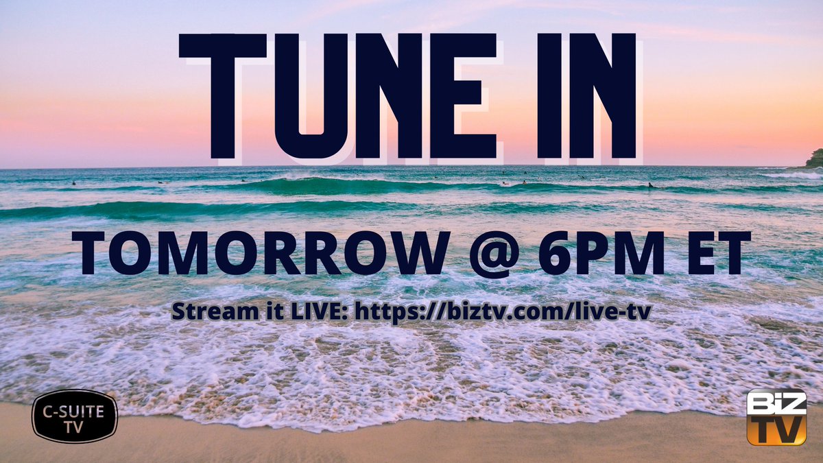 C-Suite TV (@csuitetv) on Twitter photo Catch 2 amazing television episodes on @BizTV this Sunday at 6PM ET! Get ready for some great insights and strategies. Donβt forget to tune in!
π Best Seller TV -- <a href="/BeyondCapital/">Beyond Capital Ventures</a>
πΌ All Business w/ @jeffreyhayzlett -- <a href="/ExecPathfinders/">Talbot A. Stark</a>
biztv.com/live-tv Catch 2 amazing television episodes on @BizTV this Sunday at 6PM ET! Get ready for some great insights and strategies. Donβt forget to tune in!
π Best Seller TV -- <a href="/BeyondCapital/">Beyond Capital Ventures</a>
πΌ All Business w/ @jeffreyhayzlett -- <a href="/ExecPathfinders/">Talbot A. Stark</a>
biztv.com/live-tv